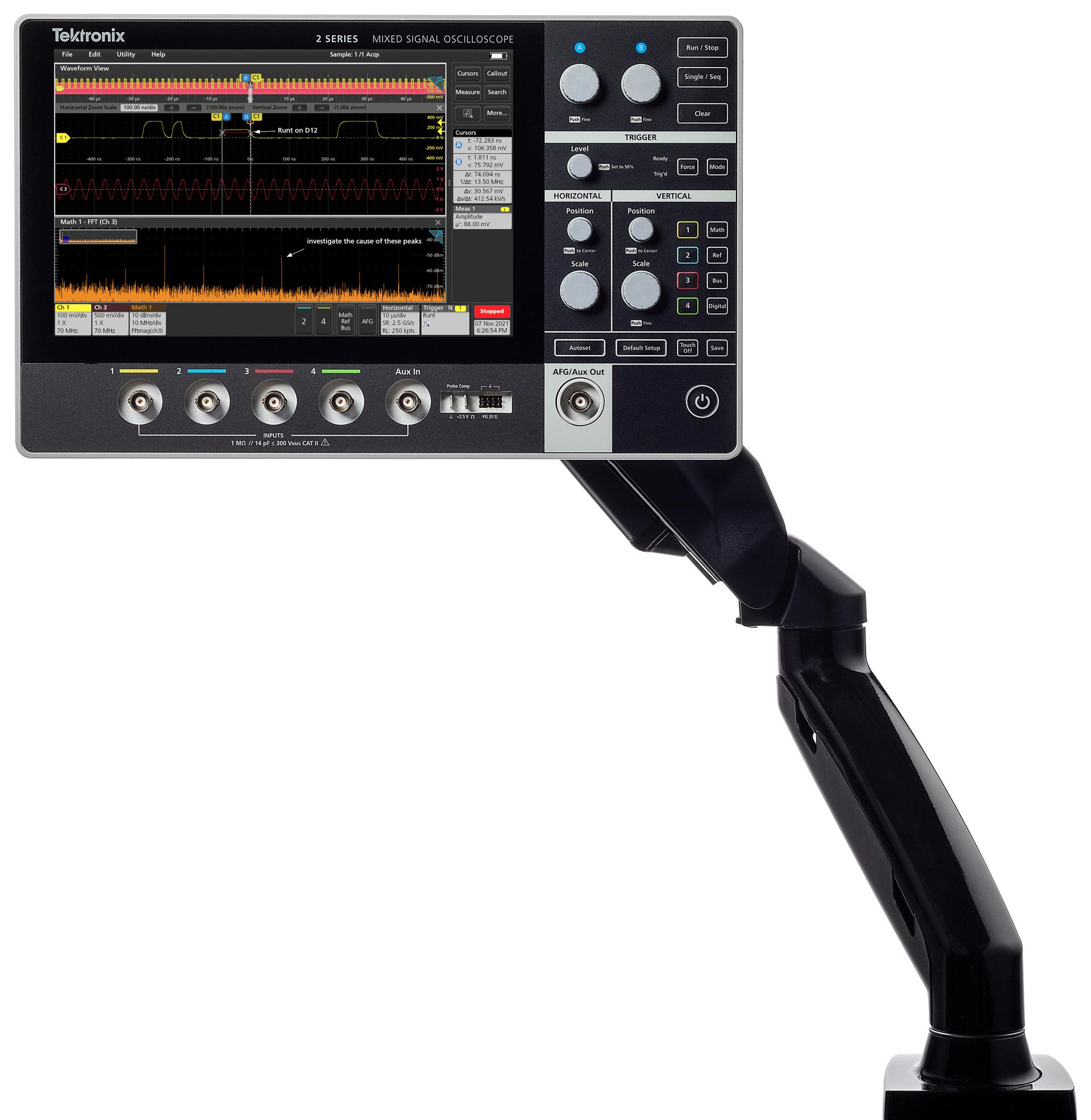 Mso22 MSO22 2-BW-350 - Tektronix - MSO / MDO Oscilloscope, MSO 2 Series, 2 ...