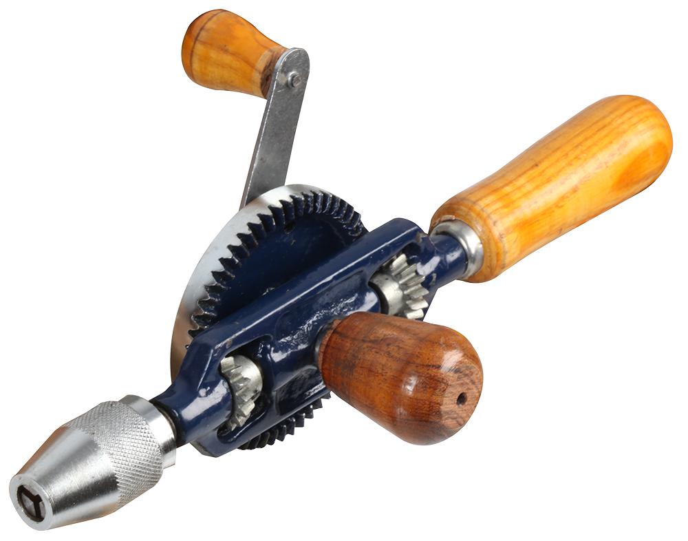 D02329 - Duratool - HAND DRILL, 6MM, WOOD HANDLE