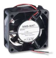 NMB TECHNOLOGIES 2410ML-05W-B80-E00 DC Axial Fan, 24 V, Square, 60 mm, 25 mm, Ball Bearing, 37 CFM
