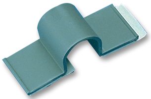 PANDUIT A2C25-A-C8 Fastener, C Clip, Dual Pad, Adhesive Backed Cable Clamp, PVC (Polyvinylchloride), Grey, 36.3 mm