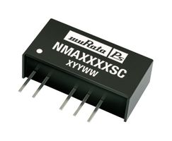 MURATA POWER SOLUTIONS NMA2405SC Isolated Through Hole DC/DC Converter, 1kV Isolation, ITE, SIP, 1:1, 1 W, 2 Output, 5 V