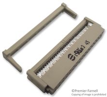 HARTING 09 18 534 7813 IDC Connector, With Strain Relief, IDC Receptacle, Female, 2.54 mm, 2 Row, 34 Contacts, Cable Mount