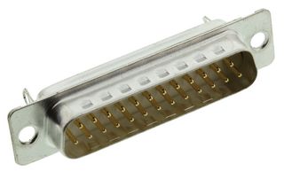 AMPHENOL COMMUNICATIONS SOLUTIONS DB25P064HTXLF D Sub Connector, DB25, Standard, Plug, FCI D, 25 Contacts, DB, Solder Cup