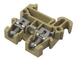 WEIDMULLER AKZ 1.5 DIN Rail Mount Terminal Block, 2 Ways, 22 AWG, 14 AWG, 1.5 mm², Screw, 17.5 A