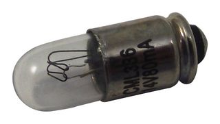 CML INNOVATIVE TECHNOLOGIES 336 Incandescent Lamp, 14 V, Midget Groove / S5.7s, T-1 3/4 (5mm), 0.5, 1000 h