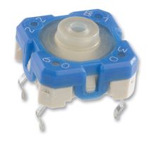 RAFI 1.14.100.502/0000 Tactile Switch, RACON 8 Series, Top Actuated, Through Hole, Round Button, 330 gf, 100mA at 35VDC