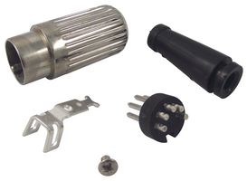 DELTRON COMPONENTS 610-0500 DIN Audio / Video Connector, Screened, 180°, 5 Contacts, Plug, Cable Mount, Solder