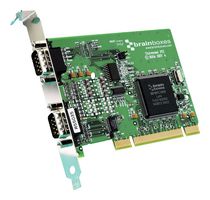 BRAINBOXES UC-357 PCI Serial Communications Card, uPCI, Universal, 2 port, RS232, RS422, RS485, 1 Mbaud