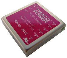 TRACO POWER TEN 40-2412 Isolated Through Hole DC/DC Converter, ITE, DIP, 2:1, 40 W, 1 Output, 12 V