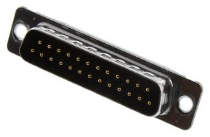AMPHENOL COMMUNICATIONS SOLUTIONS L717DB25PST D Sub Connector, Standard, Plug, D-ST, 25 Contacts, DB, Screw