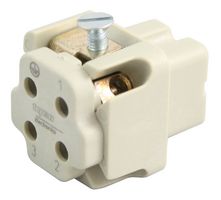 TE CONNECTIVITY - HTS 1-1103401-1 Heavy Duty Connector, 3+PE Signal, HTS, Insert, 4 Contacts, 1, Receptacle, Screw Socket