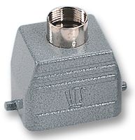 TE CONNECTIVITY - AMP 1-1102242-7 Connector Backshell, Hood, HTS Heavy Duty Connectors, 3, 180°, Aluminium Body