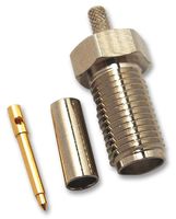 AMPHENOL RF RSMA6411A2-NT50G-5-50 RF / Coaxial Connector, SMA RP Coaxial, Crimp, 50 ohm, RG174, RG188A, RG316, Brass