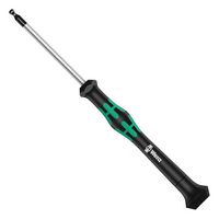 WERA 118089 Screwdriver, Micro Round Blade Ball End Hexagon, Kraftform, 1.3mm x 60mm