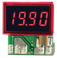 MURATA POWER SOLUTIONS DCA-20PC-4-DC4-RL-C Ammeter, DCA-20PC Series, DC Current, 0mA to 199.9mA, 3.5 Digits, 8 Vdc to 36 Vdc, Built In Shunt
