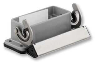 WEIDMULLER 1664920000 Heavy Duty Connector, Base, Bulkhead Mount, Aluminium Body, 1 Lever, 16A, HDC 16A Inserts & Hoods
