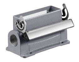 WEIDMULLER 1665070000 Heavy Duty Connector, PG16 Dual Side Entry, Base, Panel Mount, Side Entry, Aluminium Body, 1 Lever
