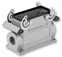 WEIDMULLER 1656720000 Heavy Duty Connector, Single Side Entry PG21, Base, Panel Mount, Side Entry, Aluminium Body