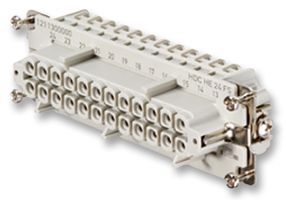 WEIDMULLER 1221200000 Heavy Duty Connector, Insert, Panel Mount, Receptacle, 24 Contacts, 2 Rows, Socket