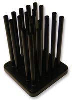 MALICO MBH19002-25P/2.6 Heat Sink, BGA, Black Anodized, 3.9 °C/W, BGA, 19 mm, 25 mm, 19 mm
