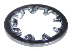 DURATOOL INT WASHER M8 Washer, Shakeproof, 9 mm, Steel, M8, Bright Zinc