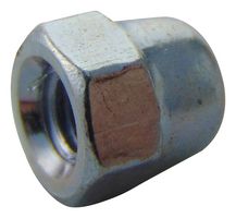 TR FASTENINGS M3- DNST-Z100- Nut, Dome, M3, Steel, Bright Zinc Plating, 100 Box