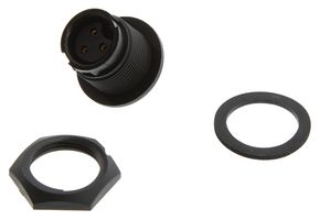 SWITCHCRAFT/CONXALL 7282-3SG-300 Circular Connector, Sealed Circular Connector, Mini-Con-X Series, Panel Mount Receptacle