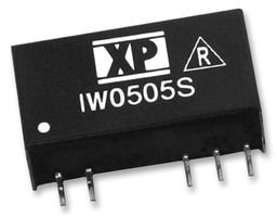 XP POWER IW1224SA Isolated Through Hole DC/DC Converter, Regulated, ITE, SIP, 2:1, 1 W, 1 Output, 24 V
