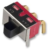 C&K COMPONENTS 1101M2S3AQE2 Slide Switch, SPDT, On-On, Through Hole, 1000 Series, 6 A, 250 V