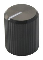 MULTICOMP KB00004 Knob, Round Shaft, 3.2 mm, Aluminium, Round with Top Indicator Line, 10 mm, KB