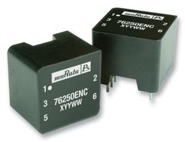 MURATA POWER SOLUTIONS 76253/55ENC PCB Transformer, Encapsulated, 1 x 5V, 2 x 2.5V, 1 W, Dual Primary, Dual Secondary