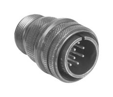AMPHENOL INDUSTRIAL MS3106A24-28P Circular Connector, MIL-DTL-5015 Series, MS3106 Series, Straight Plug, 24 Contacts, Solder Pin