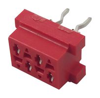 AMP - TE CONNECTIVITY 7-215079-4 PCB Receptacle, Board-to-Board, 1.27 mm, 2 Rows, 4 Contacts, Through Hole Mount, Micro-MaTch
