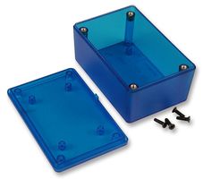 HAMMOND 1591XXLTBU Plastic Enclosure, Flame Retardant, Multipurpose, ABS, 87 mm, 57 mm, 39 mm, IP54