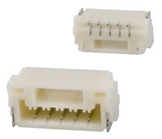 JST / JAPAN SOLDERLESS TERMINALS SM05B-GHS-TB (LF)(SN) Pin Header, Right Angle, Wire-to-Board, 1.25 mm, 1 Rows, 5 Contacts, Surface Mount, GH