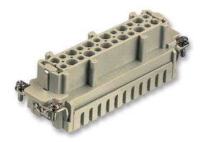 HARTING 0933 024 2716 Heavy Duty Connector, 24+PE Signal, Han ES, Insert, 25 Contacts, 24B, Receptacle, Screw Socket