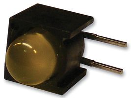 DIALIGHT 550-0305F Circuit Board Indicator, Yellow, 1 LEDs, Through Hole, T-1 3/4 (5mm), 20 mA, 12.3 mcd