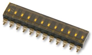 MULTICOMP PRO MCEMR-12-T DIP / SIP Switch, 12 Circuits, Slide, Surface Mount, SPST, 24 V, 25 mA