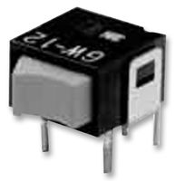 NKK SWITCHES GW12RHH Rocker Switch, On-None-On, SPDT, Non Illuminated, Through Hole, Grey, GW Series