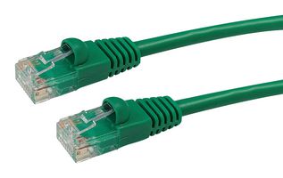 VIDEK 2965-30G Ethernet Cable, Patch Lead, Cat5e, RJ45 Plug to RJ45 Plug, Green, 30 m