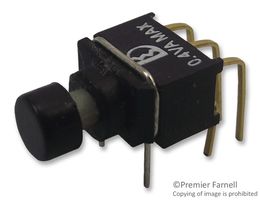 MULTICOMP PRO P8UD8WR2C2M6RES Pushbutton Switch, DPDT, On-(On), Round, Black