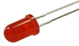 MULTICOMP PRO MCL053PD LED, Red, Through Hole, T-1 3/4 (5mm), 10 mA, 2.1 V, 650 nm