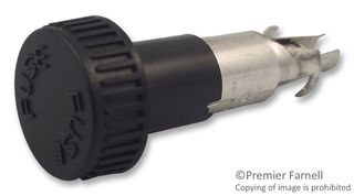 LITTELFUSE 03455LF1HX020 Fuseholder, Enclosed Bayonet Style, 1 Fuse, 10 A, 250 V, 5mm x 20mm, Quick Connect, Solder