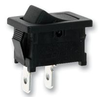 TE CONNECTIVITY - ALCOSWITCH 1634202-1 Rocker Switch, Non Illuminated, SPST, On-Off, Black, Panel Mount, 10 A