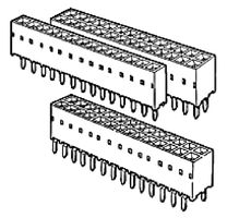 AMPHENOL COMMUNICATIONS SOLUTIONS 89891-311LF PCB Receptacle, Board-to-Board, 2.54 mm, 2 Rows, 22 Contacts, Through Hole Mount, Dubbox 89891