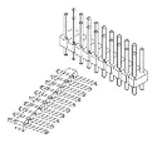 AMPHENOL COMMUNICATIONS SOLUTIONS 91601-311LF PCB Receptacle, Board-to-Board, 2.54 mm, 1 Rows, 11 Contacts, Through Hole Mount, Dubbox 91601