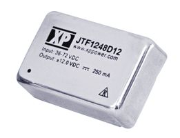 XP POWER JTF1248S12 Isolated Through Hole DC/DC Converter, 4:1 Input, ITE, DIP, 4:1, 12 W, 1 Output, 12 V