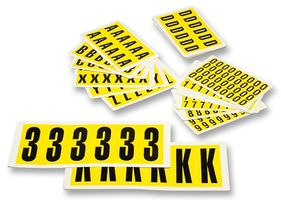 BEAVERSWOOD F3 PACK 0-9 LABEL, 0-9, YELLOW, 14X19MM, 36XEACH