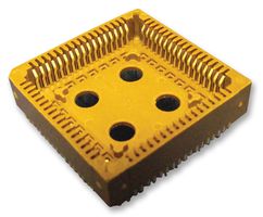 TE CONNECTIVITY - AMP 1571541-3 IC & Component Socket, 68 Contacts, PLCC Socket, 2.54 mm, 25.4 mm, Phosphor Bronze