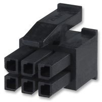 TE CONNECTIVITY - AMP 794617-6 Connector Housing, Micro MATE-N-LOK, Receptacle, 6 Ways, 3 mm, Micro MATE-N-LOK Connectors